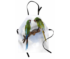 2 Parrot Macaw Bird Apron