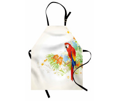 Parrot Tree Branch Flora Apron