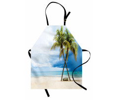 Beach Palm Trees Rock Apron