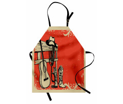 Country Music Wild West Apron