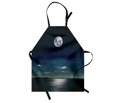 Full Moon in the Sea Apron