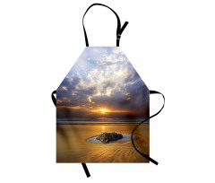 Sunbeams Cloudy Sky Sea Apron