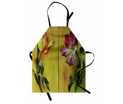 Retro Flower Painting Apron