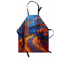 Forest in Fall Season Apron