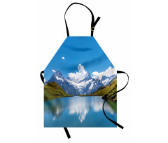 Snow Frozen Lake Swiss Apron