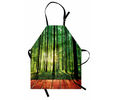 Sunlight Forest Trees Apron