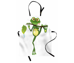 Frog on Branch Jungle Apron