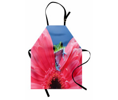 Frog on Gabera Flower Apron