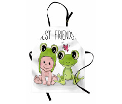 Baby Frog Love Friends Apron