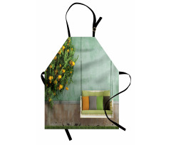 Wooden Swing in Garden Apron