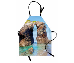 Spanish Seacoast Scenery Apron