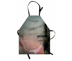 Old Medieval Tower Rose Apron