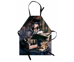 Steampunk Woman Vintage Apron