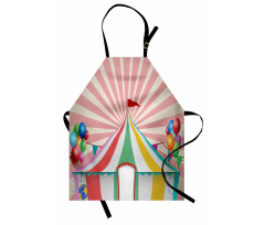 Çocuklar için Mutfak Önlüğü Sirk ve Balon Desenli