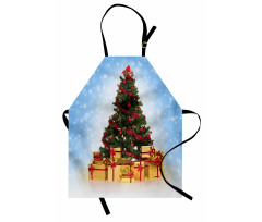 Fir Tree Snowy Weather Apron