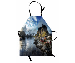 Autumn Rocks and Clouds Apron