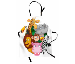 Exotic Safari Animals Apron