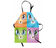 Colorful Animal Kitten Apron