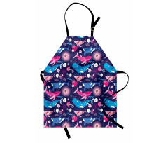 Floral Nautical Elements Apron