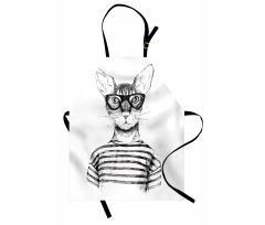 Hipster New Age Cat Apron