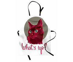 Love Words Cat Kitten Apron