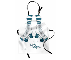 Retro Roller Skates Apron