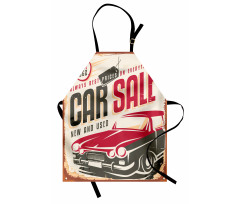 America Car Sale Sign Apron