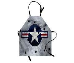 Star on Round Circle Apron