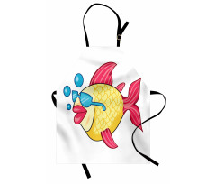 Funny Fish Vacationing Apron