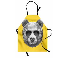 Sketchy Hand Drawn Bear Apron