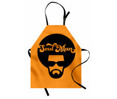 Retro Jazz Male in an Afro Apron