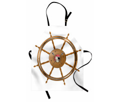 Pirate Sea Ship Wheel Apron