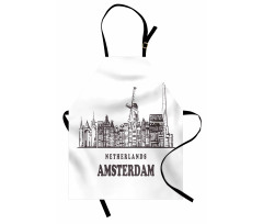 Netherlands City Skyline Apron