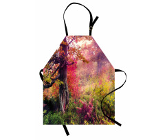 Majestic Autumn Trees Apron