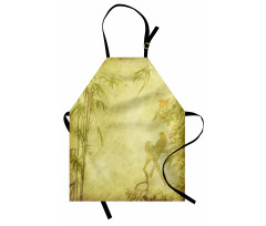 Branch and Bamboo Stems Apron