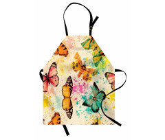 Murky Grungy Butterfly Apron