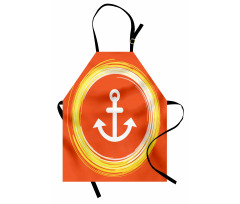 Anchor Image in Circle Apron