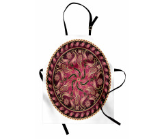 Red Mandala Pattern Apron