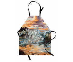 Retro Surreal Horses Apron