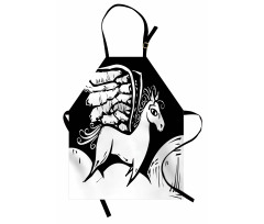 Monochromatic Pegasus Horse Apron