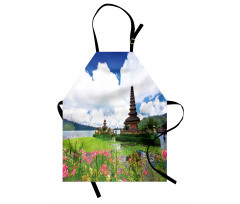 Bali Tropic Flowers Sea Apron