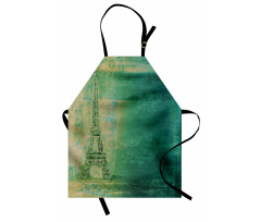 Colorful Ombre Sketch Apron