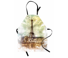 Eiffel Tower Skyline Apron