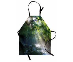 Jungle Sunlight Trees Apron