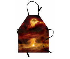 Storm Full Moon Beams Apron