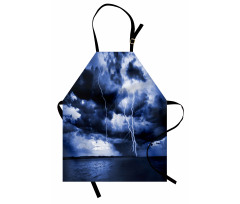 Rain Clouds Storm Rays Apron