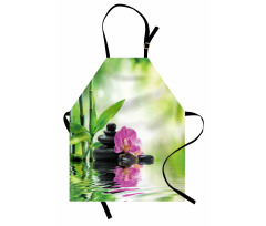 Orchids Rocks Water Apron
