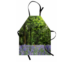 Bluebell Flowers Forest Apron