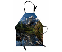 Pastoral Snowy Alps Apron