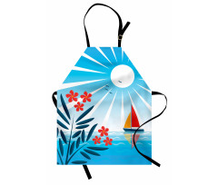 Oleanders and Sailboat Apron